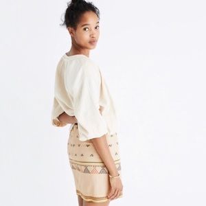 Embroidered Mini Skirt